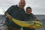 Douglas and his first Dorado caught off Durban last year...