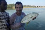 Victor and Sean Greenspot Kingfish in the Umzimkulu