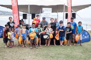 Young anglers  who took part in the catch and release fishing competition with TV fishing show stars Dean Pretorius and Craig Thomassen