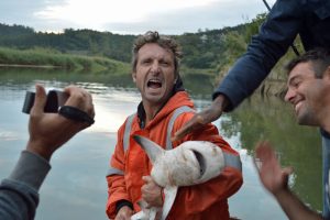 A little baby Zambezi taken on rod and line in the Umzimkulu River. It was released healthy and spitting mad! About 7kgs. At 20 to 30cm per year, this Zambezi in the Umzimkulu would be about 30kgs, two years later.