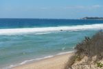 The literally private beach out front of Tofo Earth Lodge offers seclusion and safe bathing...and fish to catch!