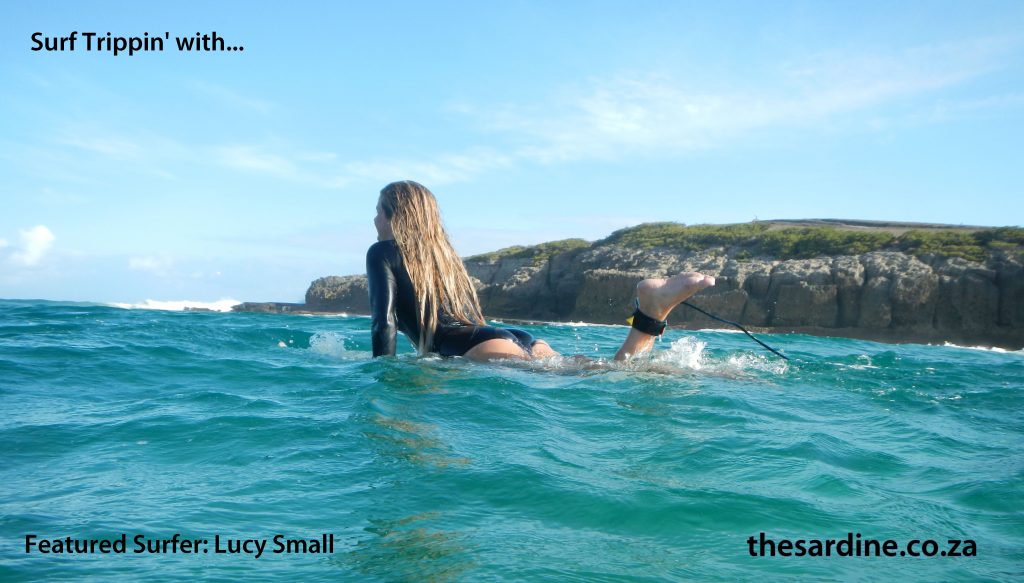 Lucy Small can wield a keyboard as good as she can a surfboard. She also strikes a good pose! However, it was on that headland behind Lucy, that she was attacked and soome creep in undoes tried to rape her. She bravely decided that this was not going to happen, and fought back, beating her attacker off and back into the bush where the savage came from! Nice Lucy, girl power!