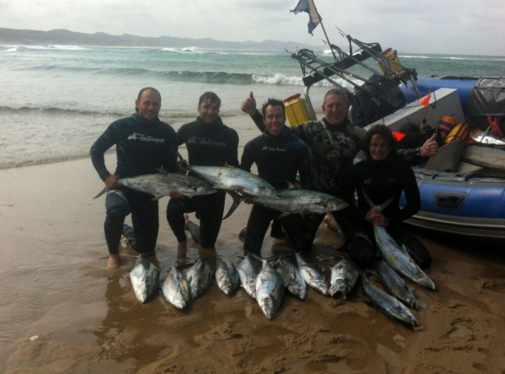 Jason Heyne with his spearfishing report for KZN. Jason compiles a collection of fish speared each and every week.