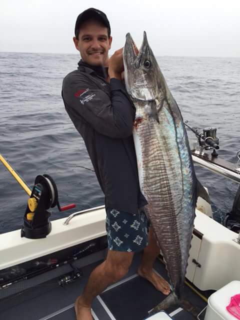 Mike Stubbs really enjoying the south coast fishing this time of year.