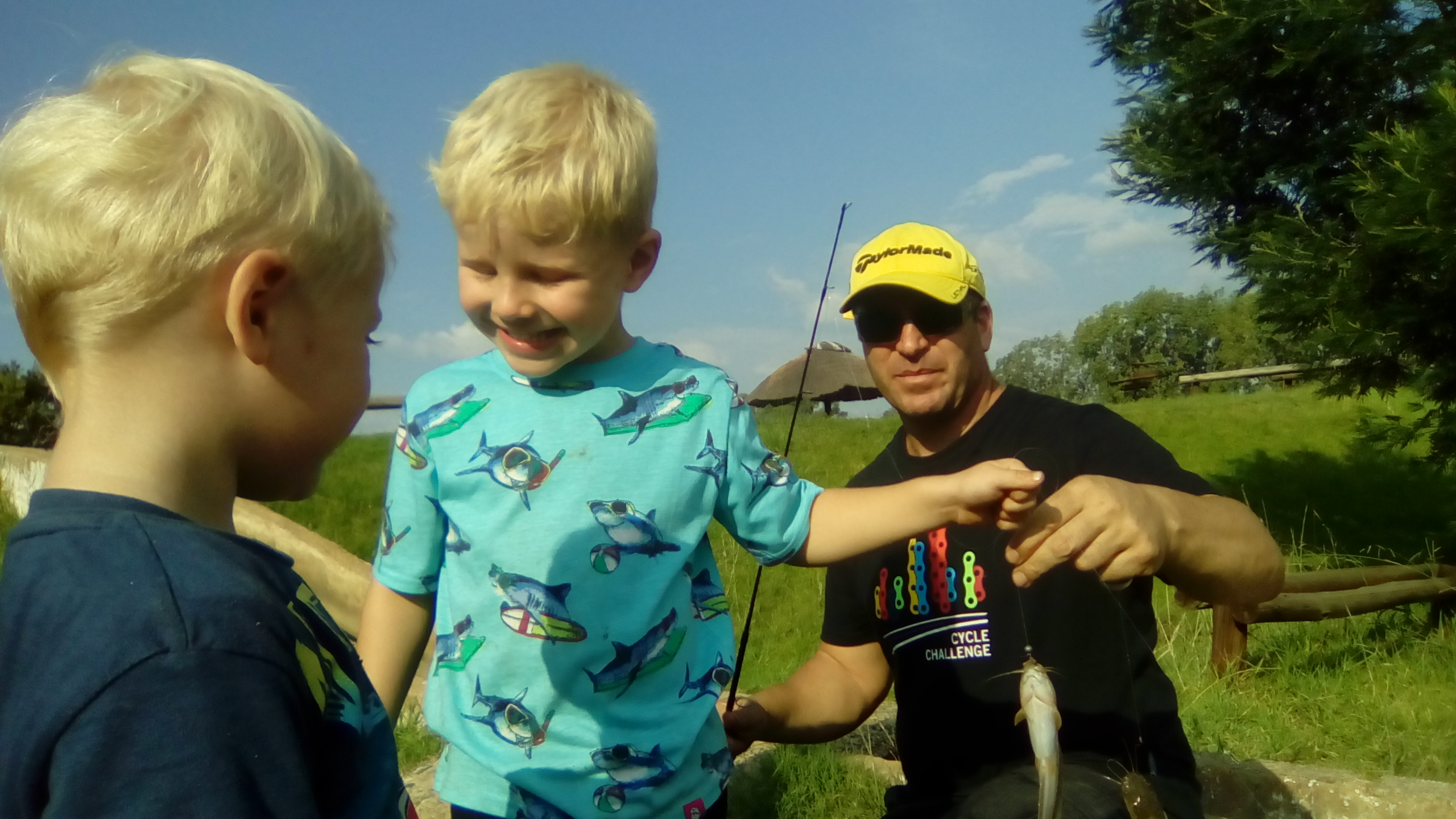 Fishing lessons from the kids at Footloose Trout Farm