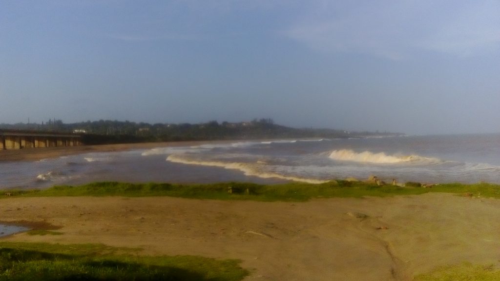 The Umzimkulu River mouth launch the day before