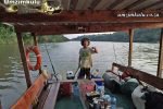 Trolling back up river the morning after