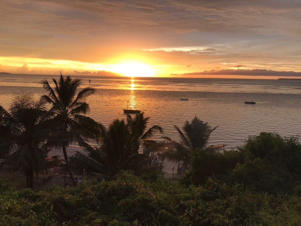 Sunrise overlooking the Bazaruto Archipelego