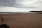 The view to Tofo Point on a pleasant overcast day