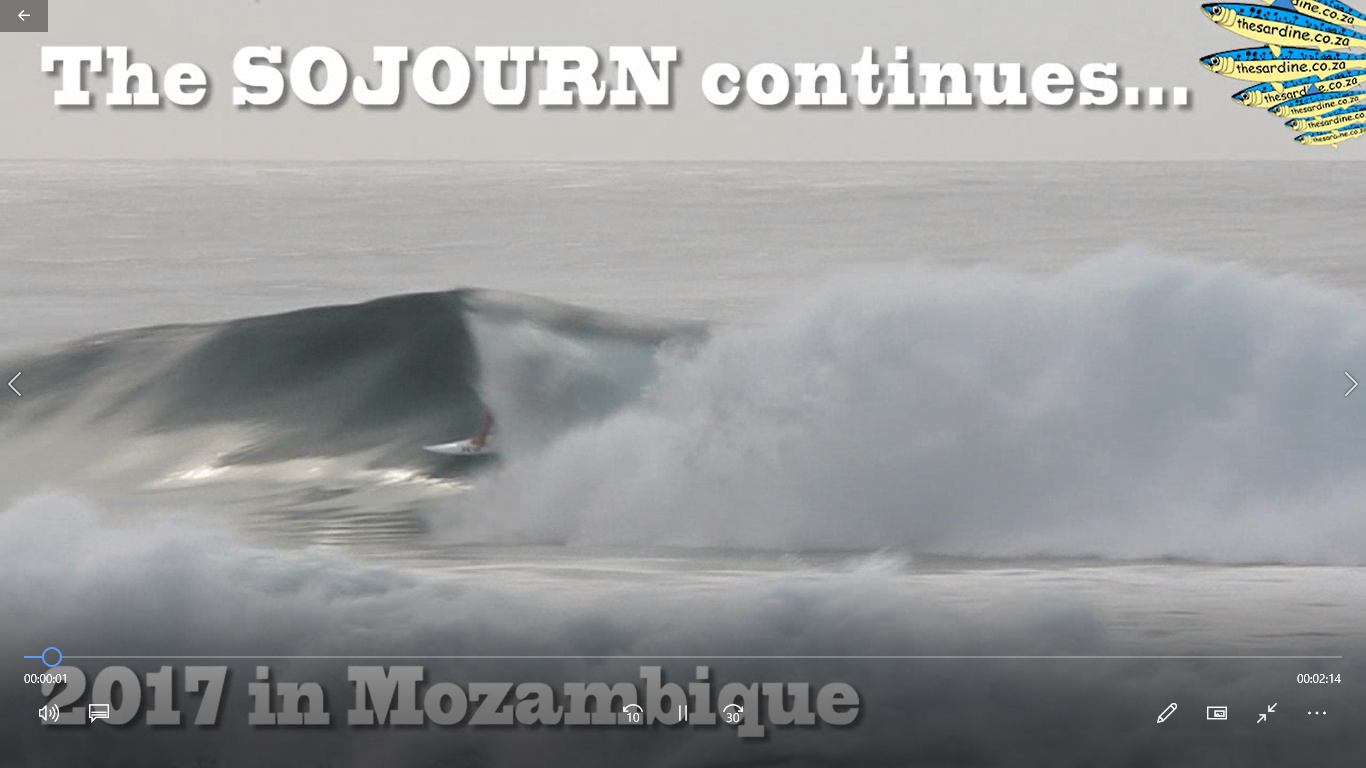 Chris Leppand and Hate Speech surfing Mozambique