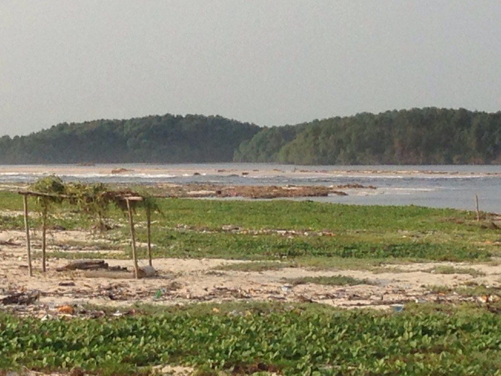 There are tarpon waters in Angola. Huge fish, 80kg class, frequent the shallows to hunt in this estuary.