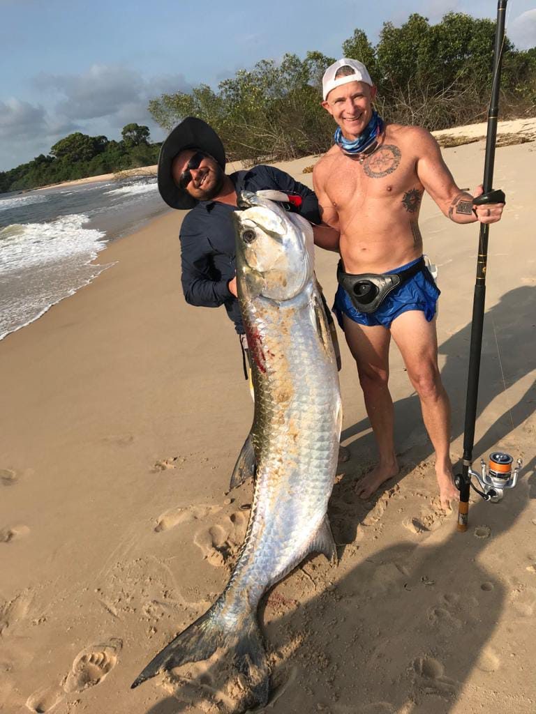 This Angolan Tarpon took many attempts by Marc Lange out on the edge off Angola