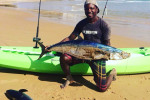 Luigi is a local kayak fishing legend and always catches.