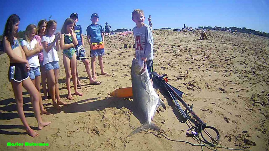 Jason Heyne of the Master Watermen and his Margate shot Garrick. Being showed off by some stoked beach kids