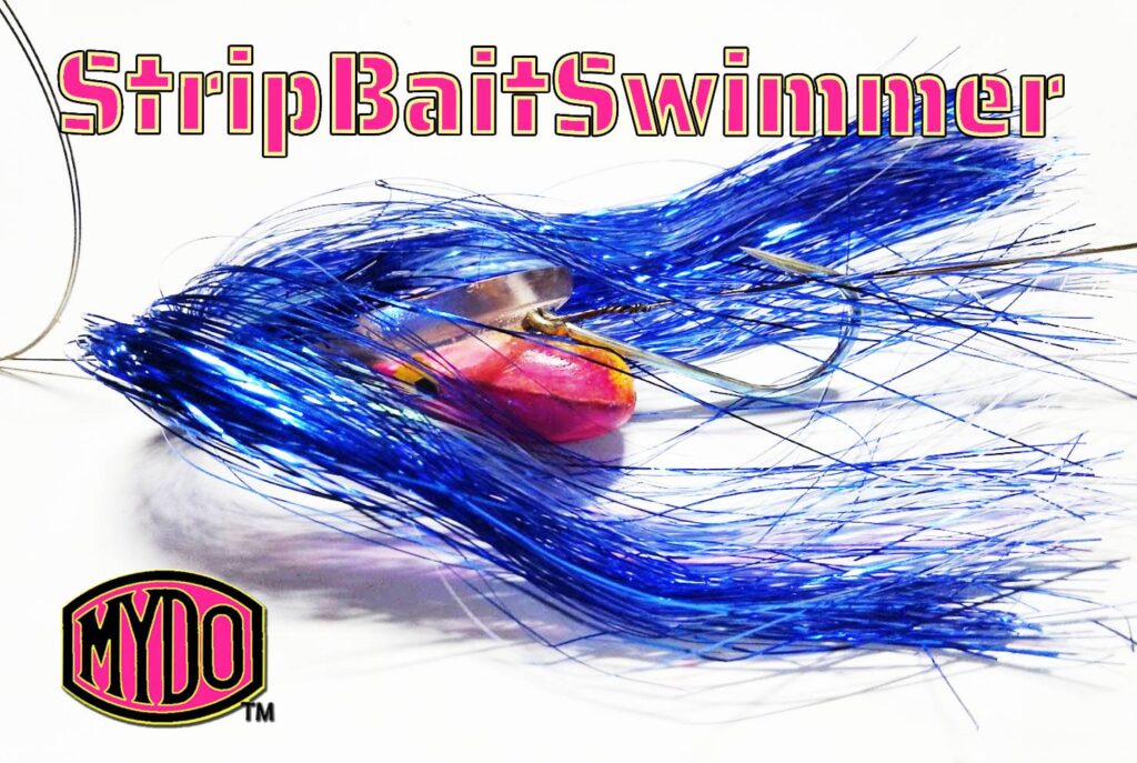 MYDO StripBaitSwimmer rigs quick and easy. A bit of cotton secures the deal for faster trolling.