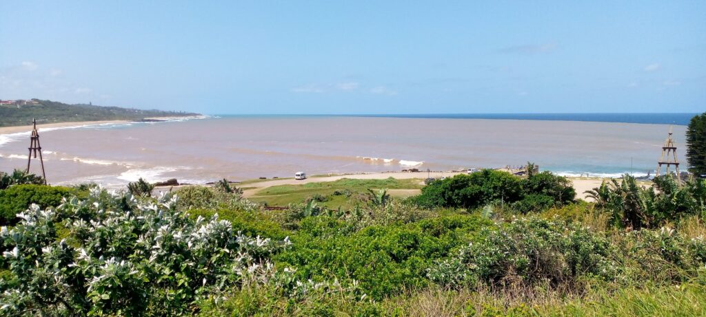 The uMzimkhlu River mouth.