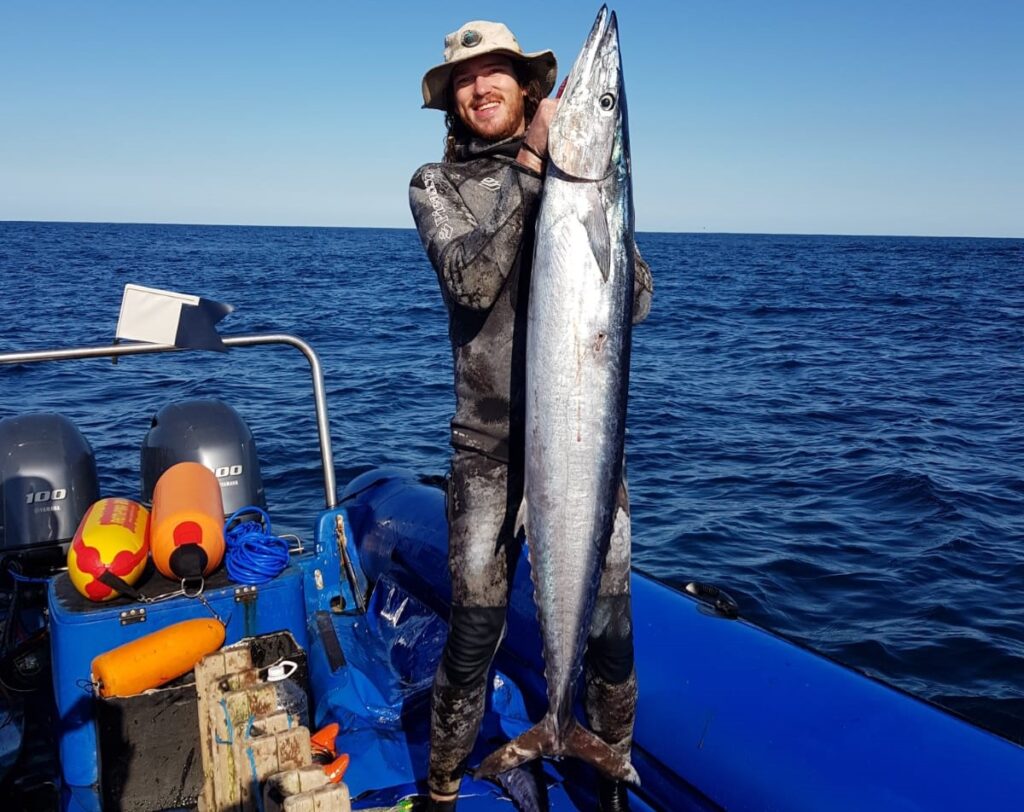 Rudi shot the wahoo!