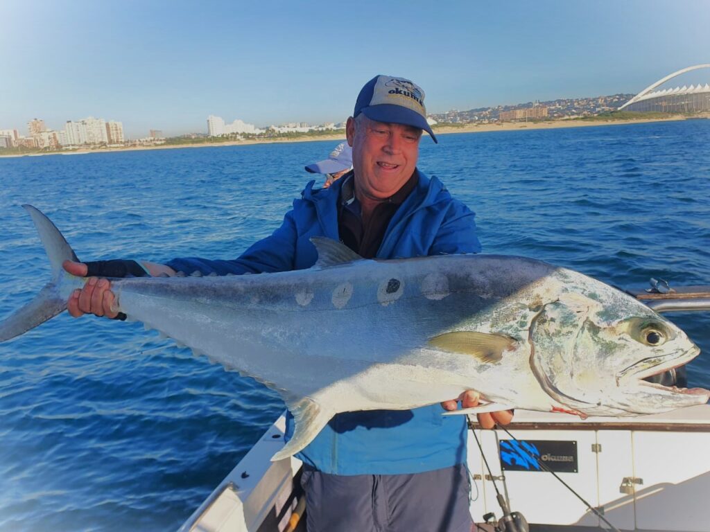 This queenfish was actually caught off Durban by Lionel Crow and Adam Kamdar