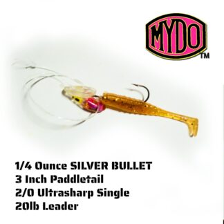 MYDO Silver Bullet quarter ounce 3 inch paddletail