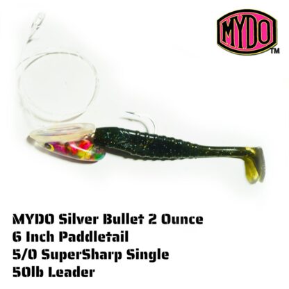 MYDO Silver Bullet two ounce 6 inch paddletail