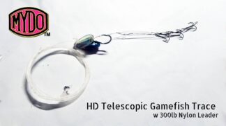 MYDO HD Telescopic Gamefish Trace w 300lb Nylon Leader