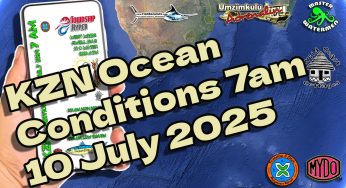 KZN Ocean Conditions at 7am 10 July 2024 by Adam Kamdar