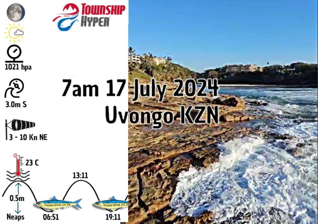 7 am from Uvongo Beach 17 July 2024 Sardine and Conditions Update by ...