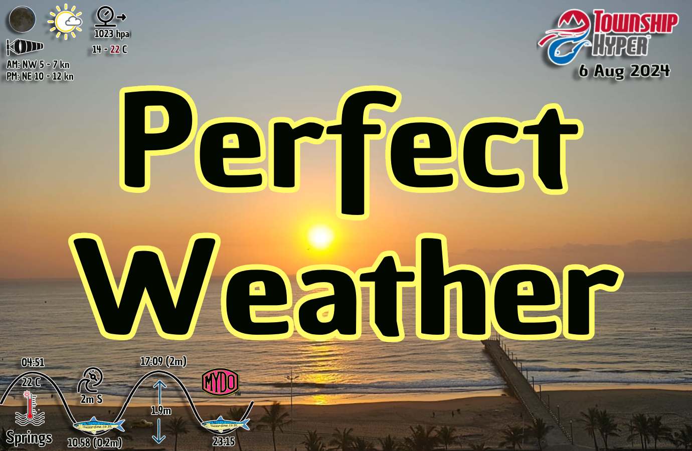 Epic Fishing Weather in KZN Today 6 Aug 2024