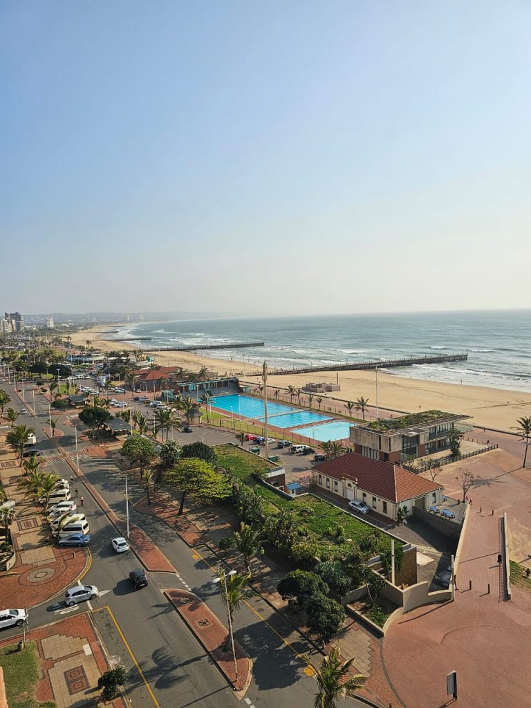 The Durban Beachfront shining through at 8 am today the 29 September 2024