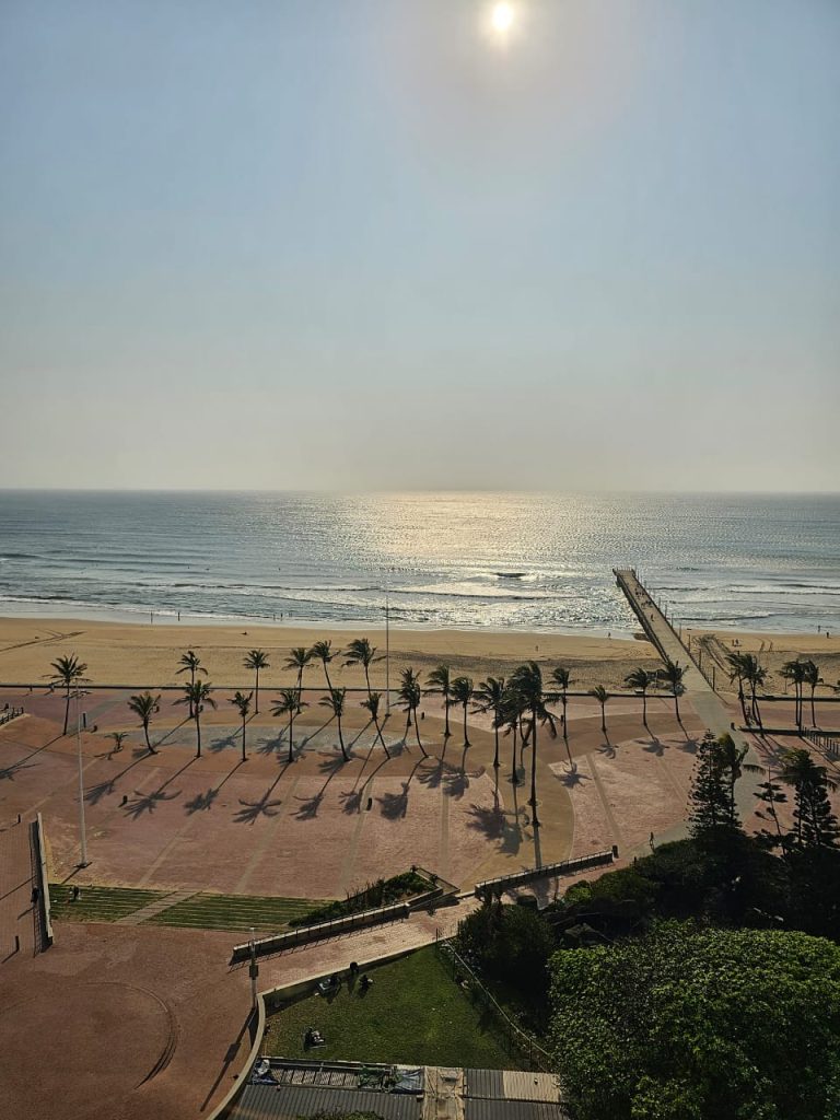 The Durban Beachfront shining through at 8 am today the 29 September 2024