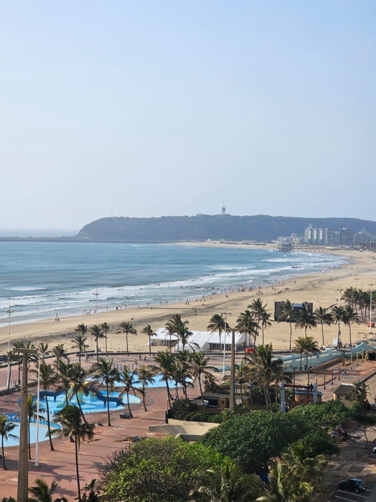 The Durban Beachfront shining through at 8 am today the 29 September 2024