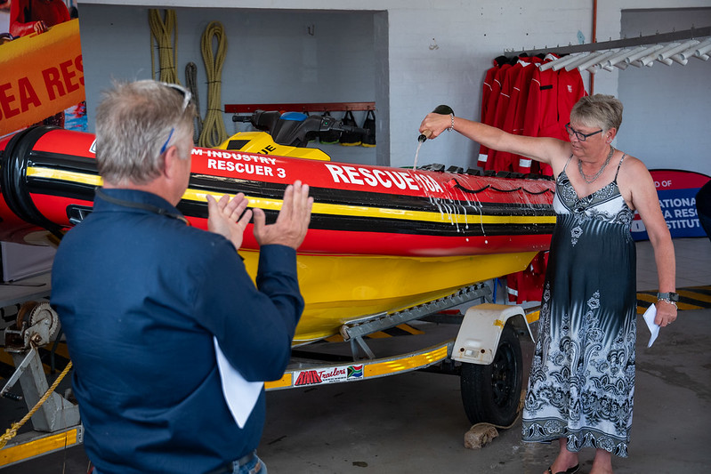 Film Industry Rescuer 3 JetRIB Named and Blessed at Melkbosstrand