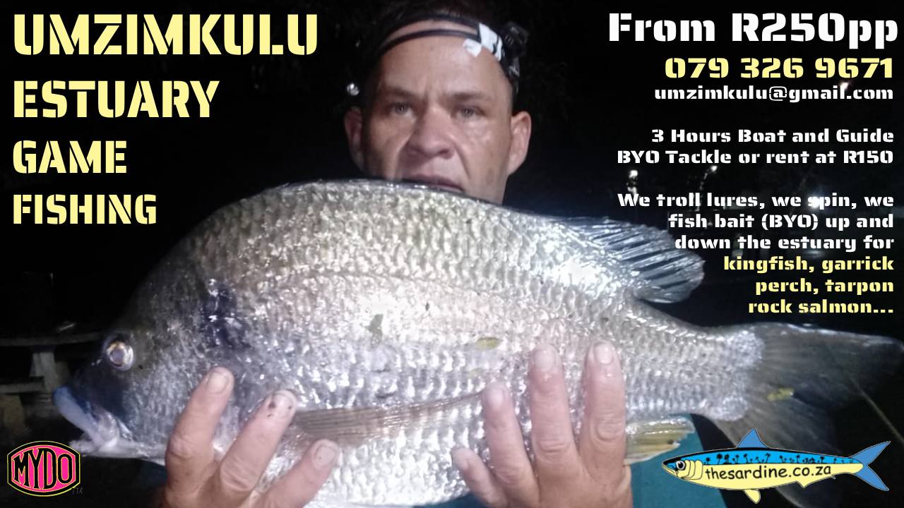 Kingfish, Garrick, Perch and Tarpon! Umzimkulu Estuary is Cooking right now!