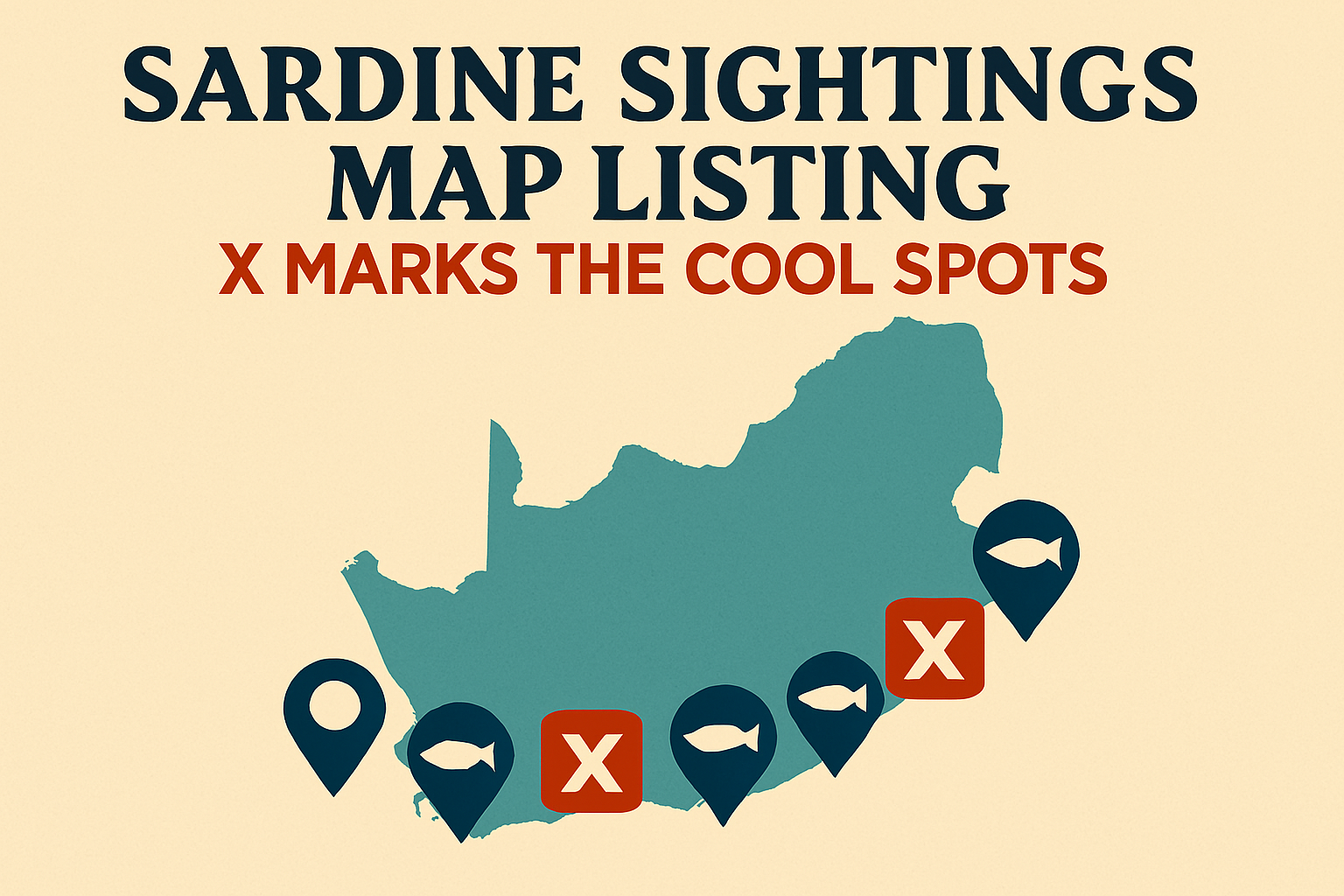 Sardine Sightings Map Listing