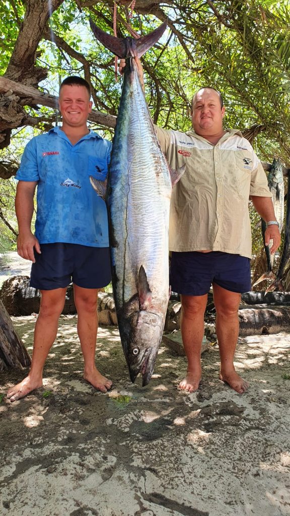 Werner Lategan 43kg Couta at Pomene in 2020