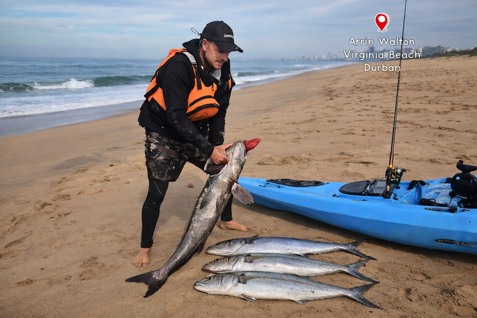 Virginia Kayak Angler Lands Big Gamefish — Predators Assemble for Sardine Run